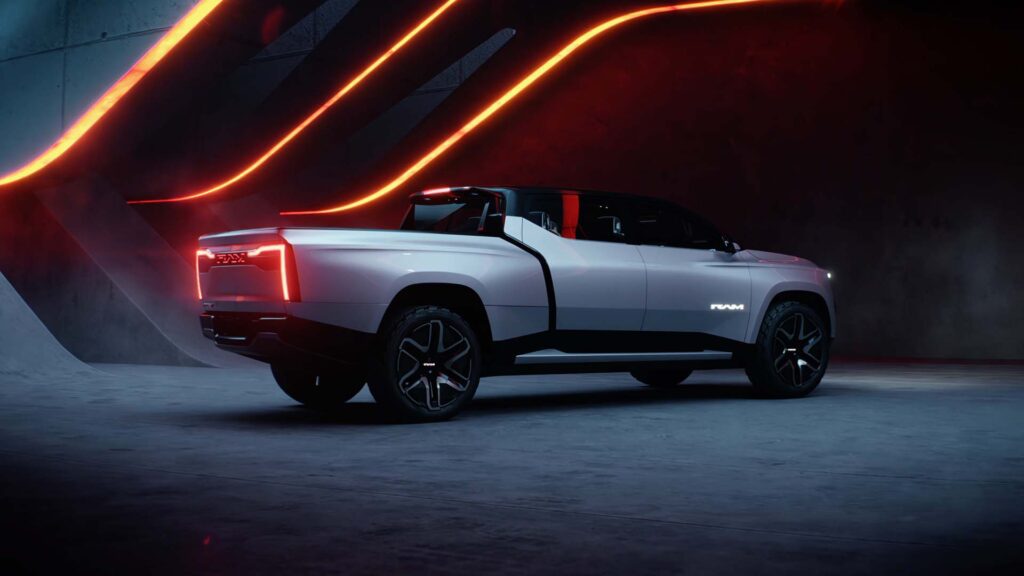 Electric Ram Truck Might Sport Transforming Rear Step Serving As