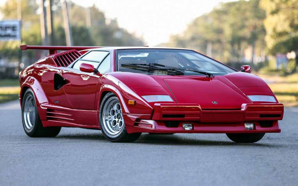 Jay Leno Takes The Lamborghini Countach 25th Anniversary For A