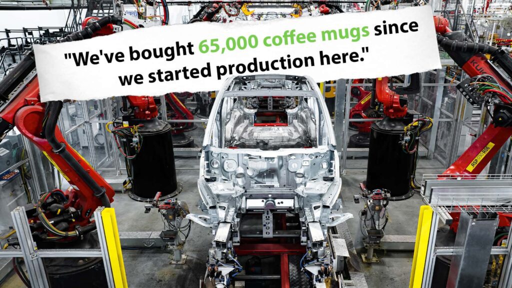 Mystery Mug Bandit Strikes Again: Tesla Factory's Coffee Cup Conundrum