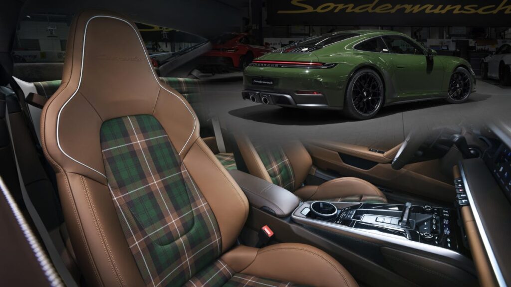 Porsche 911 Quarenta Edition Unveils Striking Tartan Upholstery In Spanish