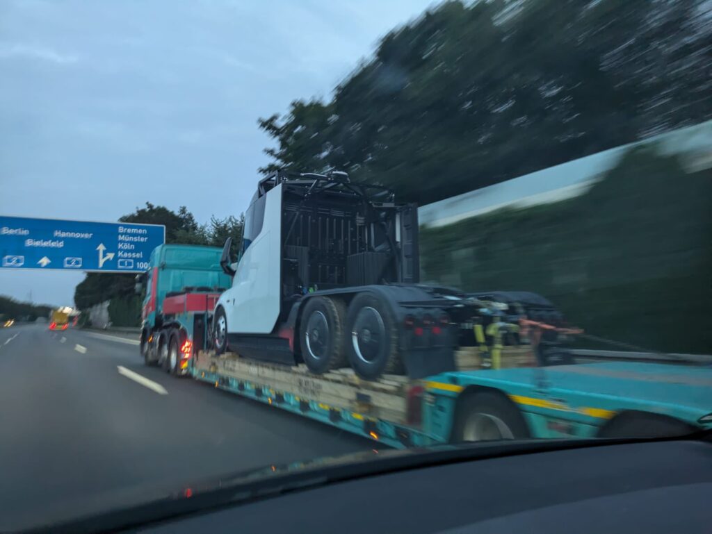 First Sighted Tesla Semi Truck In Europe Revolutionizes Electric Freight