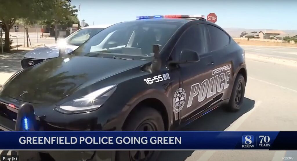 Greenfield Police Department Introduces Tesla Cars To Save Money And