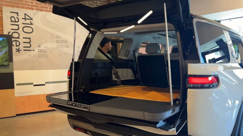 Rivian Unveils $1,400 Foldable Travel Kitchen For R1, R2, And