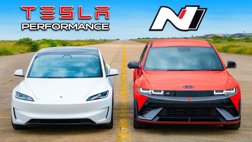 Tesla Model 3 Performance Compared To Hyundai Ioniq 5 N: