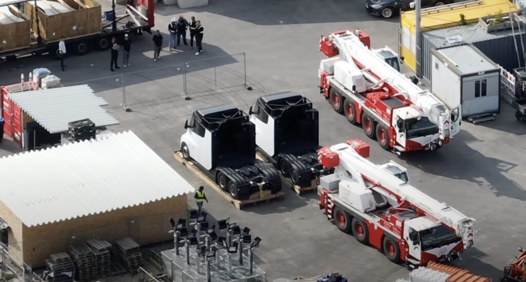 Tesla Semi Trucks Reach Giga Berlin For The First Time