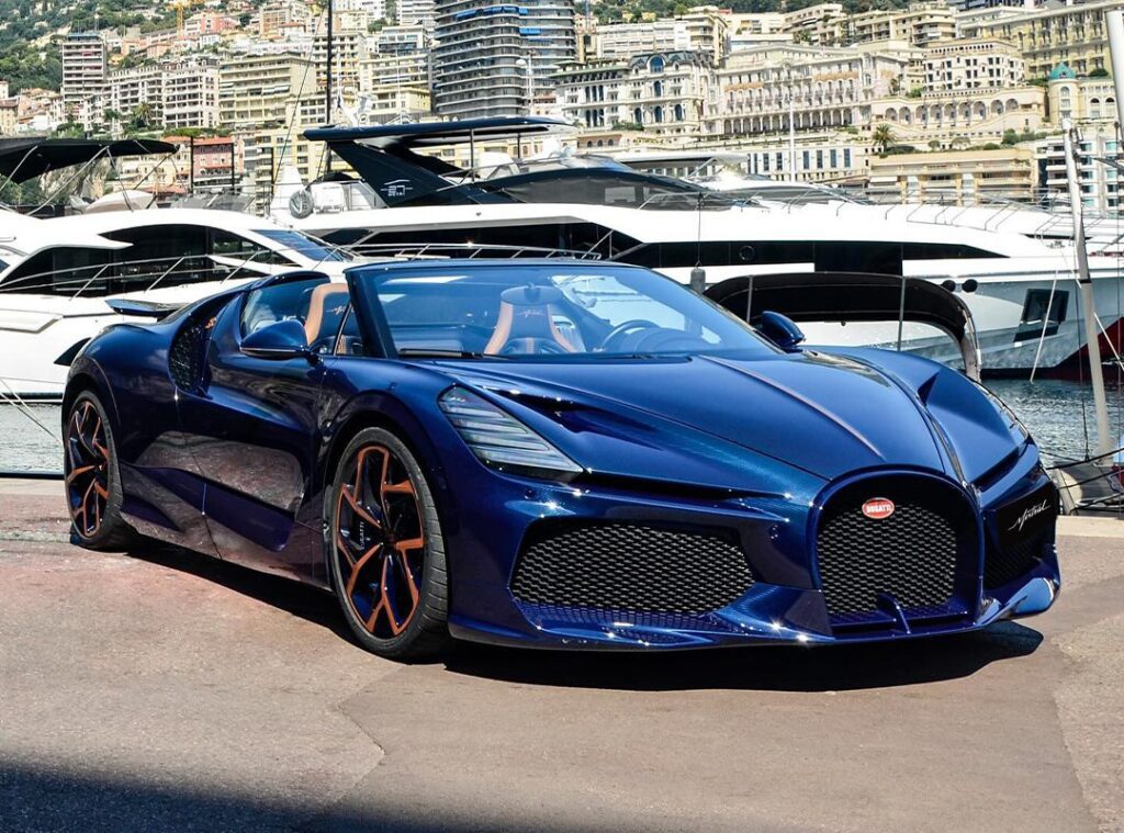 Bugatti Tests $5m Blue Carbon Mistral Roadster In Southern France