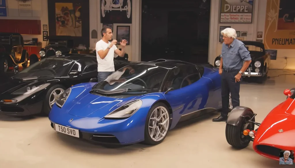 Gordon Murray's T.50 Supercar Visits Jay Leno's Famous Garage