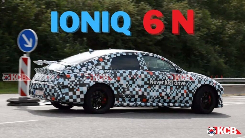 Hyundai Ioniq 6 N Spotted Testing Comfortably At Nurburgring Racetrack