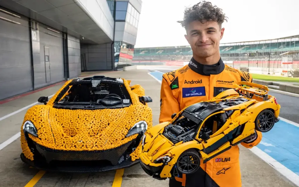 Lando Norris Takes The Wheel Of A Lego Mclaren P1