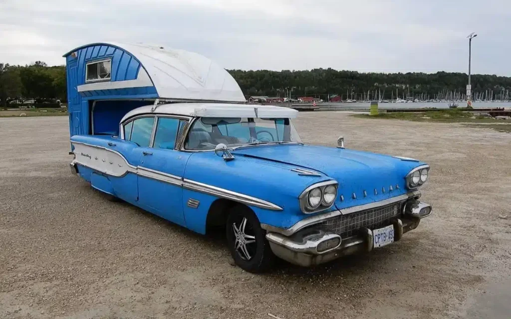 Pontiac Transformed Into Mobile Camper Resembles High End Porta Potti