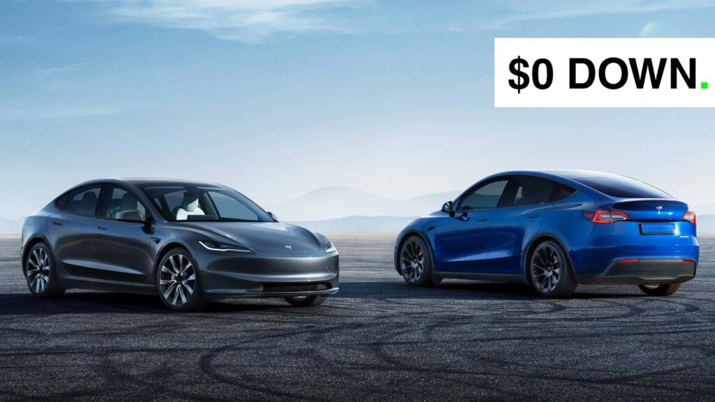 Tesla Offers $0 Down On Model Y, Model 3