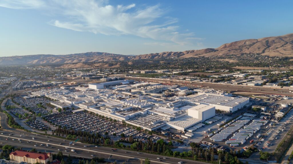 Union Protesters Rally At Tesla Fremont Factory On Labor Day