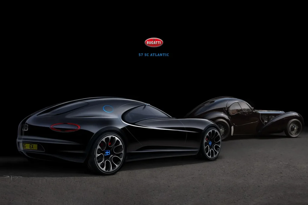 Bugatti Showcases Hidden Design Concepts Featuring Atlantic Two Door Coupe