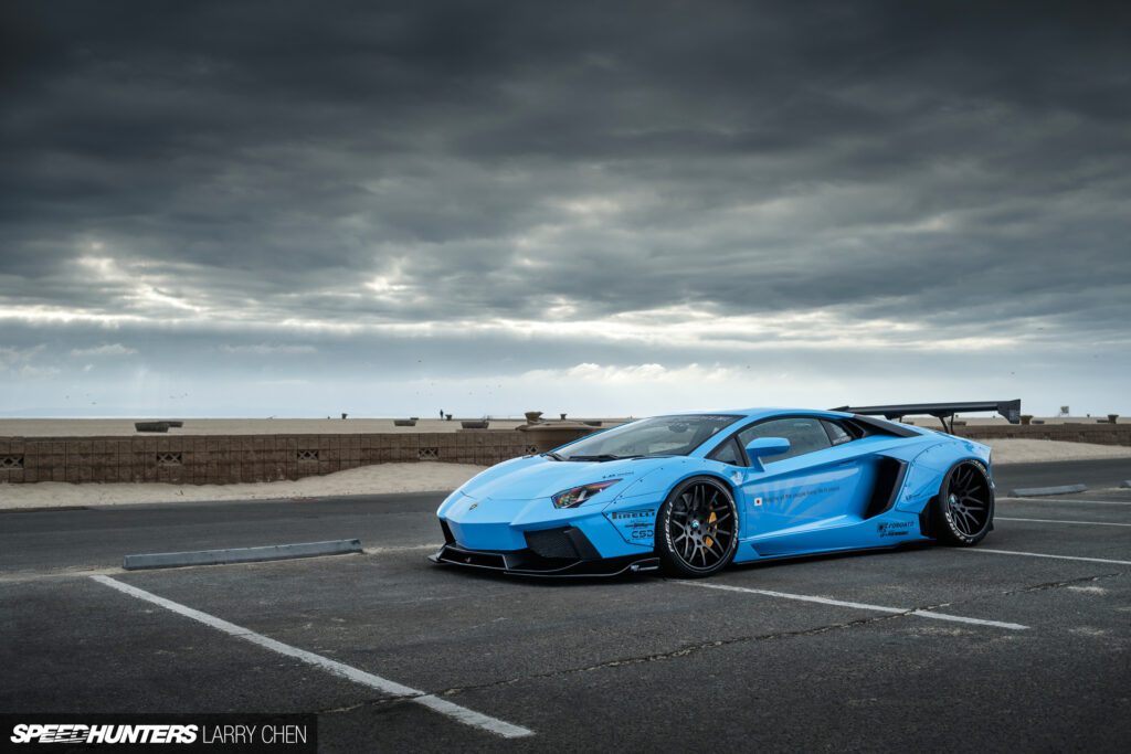 In Depth Analysis: Lb Works Aventador Dominates With Blue Shark Theme