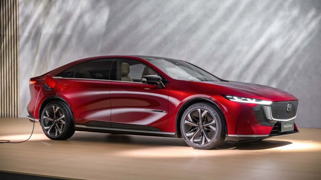 Mazda 6e Ev Liftback Features Stunning Design And Massive Display