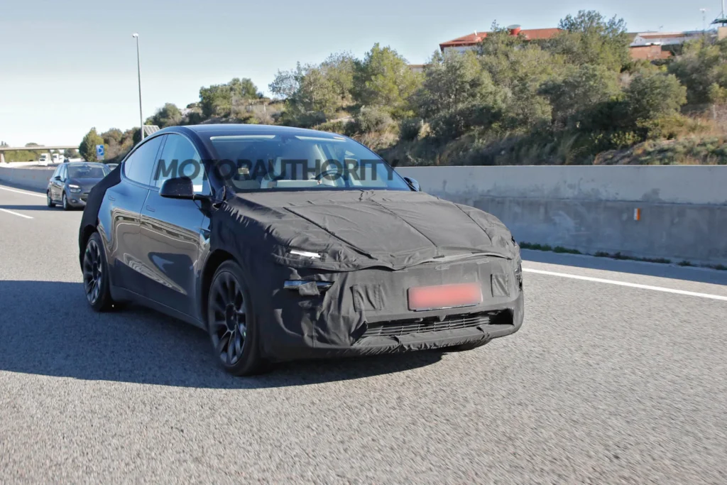 Spy Shots Reveal 2026 Tesla Model Y Juniper Refreshed Design