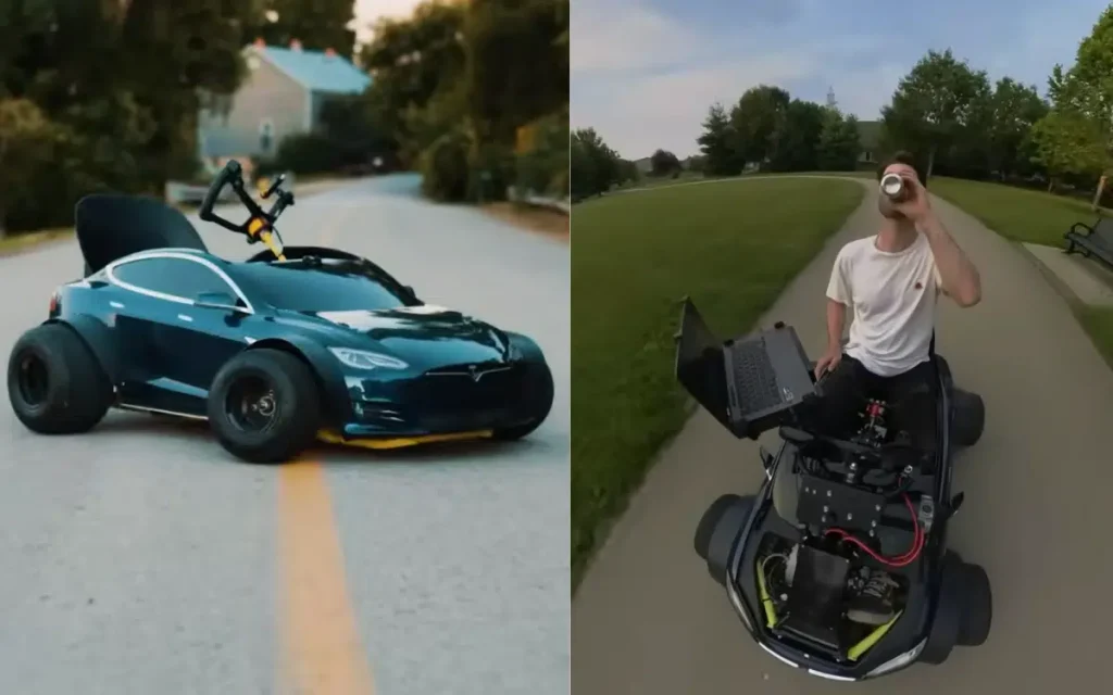 Innovative Youtuber Creates Autonomous Go Kart Inspired By Tesla Technology