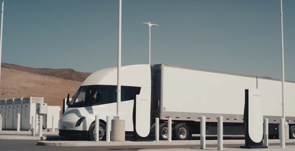 Tesla Announces Plans For Southern California Semi Truck Megacharger Station