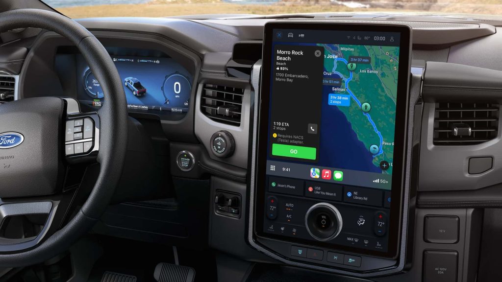 Ford Electric Vehicles Now Use Carplay And Apple Maps For
