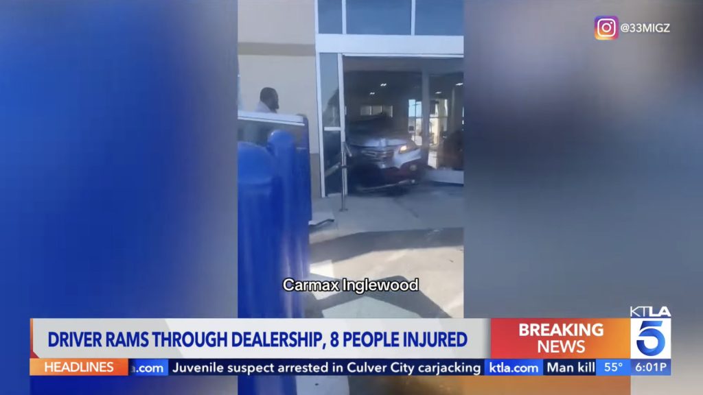 Subaru Outback Crashes Into Carmax, Injuring Eight After Low Rating